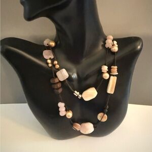 Silpada Retired Rose White Quartz Sterling Silver Clasp Necklace N1428